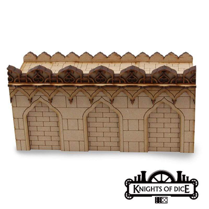 Knights of Dice Miniatures Curse of Osteria - Na'Sain City Wall 9Inch