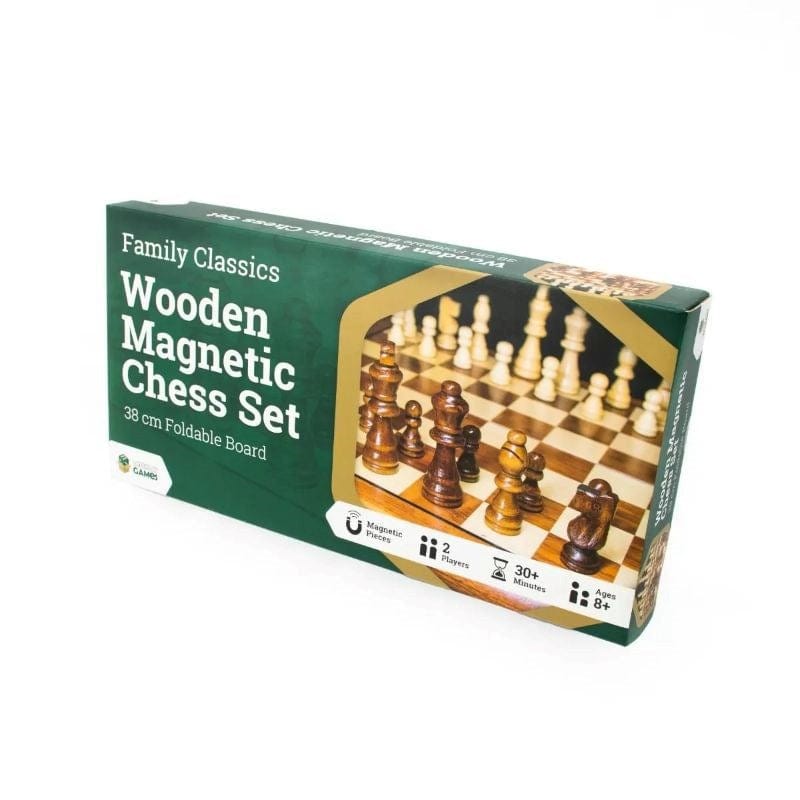 Letâs Play Games Classic Games Chess - Wooden Magnetic Set 38cm (LPG)