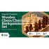 Letâs Play Games Classic Games Wooden Folding Chess/Checkers/Backgammon Set 30cm (LPG)
