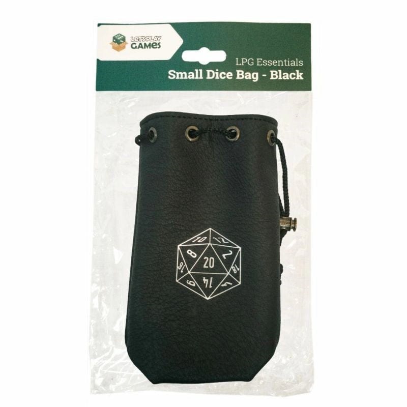 Letâs Play Games Roleplaying Games Small Dice Bag - Black  (LPG)