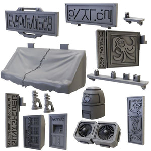 Mantic Games Miniatures Deadzone 3E - Terrain Crate - Battlezone Street Accessories