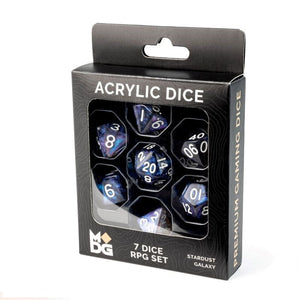 Metallic Dice Games Dice Dice - Acrylic - Stardust Galaxy (MDG)