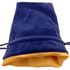 Metallic Dice Games Dice Dice Bag - MDG Large Velvet with Gold Satin Lining - Blue