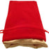 Metallic Dice Games Dice Dice Bag - MDG Velvet with Gold Satin Lining - Red
