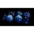 Metallic Dice Games Dice Dice - Gemstone Polyhedrals - Cat's Eye Frosted Blue (MDG)