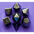 Metallic Dice Games Dice Dice - Gemstone Polyhedrals - Hematite (MDG)