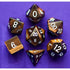 Metallic Dice Games Dice Dice - Gemstone Polyhedrals - Tiger Eye (MDG)
