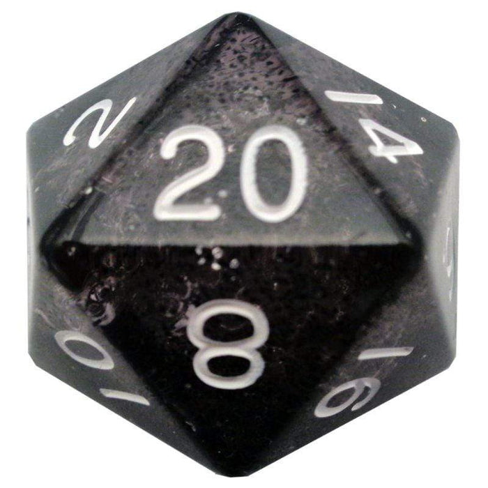 Dice - Mega Acrylic d20 - Ethereal Black (MDG)