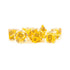 Metallic Dice Games Dice Dice - Pearl Resin Polyhedrals - Citrine w/ Copper Numbers (MDG)