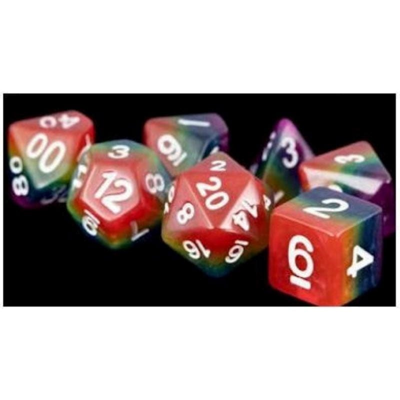 Metallic Dice Games Dice Dice - Resin - 16mm Rainbow (MDG)