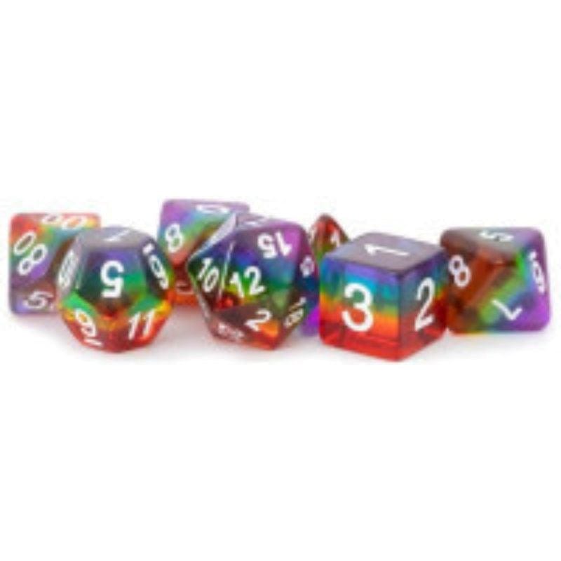 Metallic Dice Games Dice Dice - Resin - 16mm Translucent Rainbow (MDG)