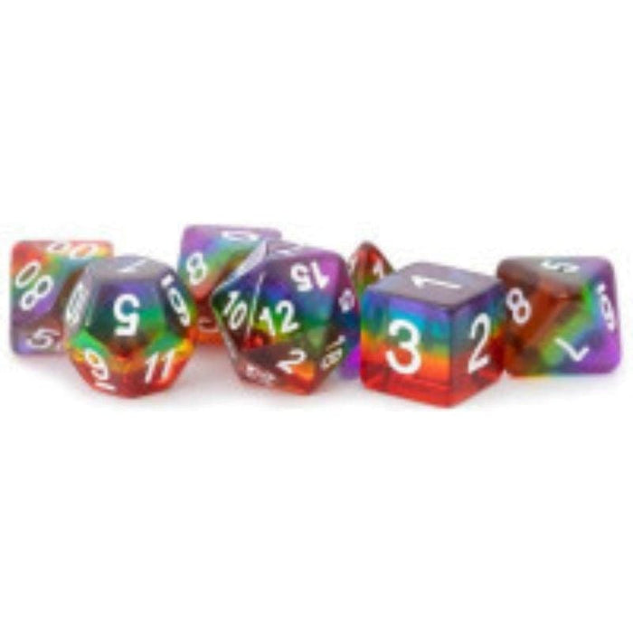 Dice - Resin - 16mm Translucent Rainbow (MDG)