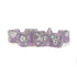 Metallic Dice Games Dice Dice - Resin - Icy Opal - Purple w/Silver (MDG)