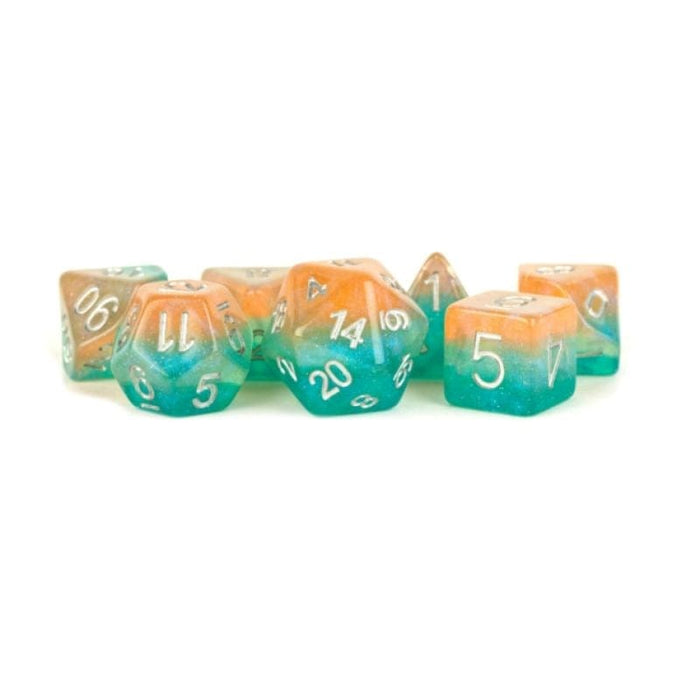 Dice - Resin - Layered Stardust Sunset (MDG)