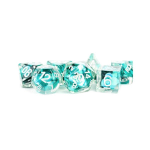 Metallic Dice Games Dice Dice - Resin Polyhedral  - Mermaid Scales (MDG)