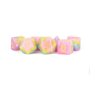 Metallic Dice Games Dice Dice - Resin Polyhedral - Pastel Fairy (MDG)