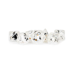 Metallic Dice Games Dice Dice - Resin Polyhedral  - Penguin Dice (MDG)