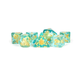 Metallic Dice Games Dice Dice - Resin Polyhedral - Turtle Dice (MDG)