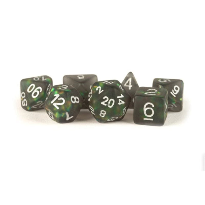 Dice - Resin Polyhedrals - Icy Opal Black (MDG)