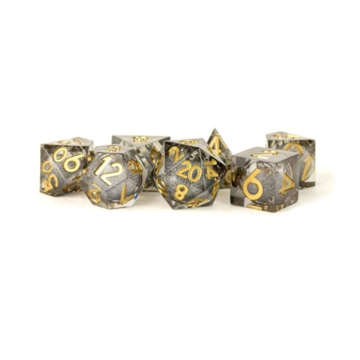 Dice Set - Liquid Core Polyhedrals - Vanishing Oil (MDG)