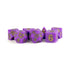 Metallic Dice Games Dice Dice - Sharp Edge Silicone Rubber Polyhedrals - Regal Ricochet (MDG)