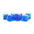 Metallic Dice Games Dice Dice - Stardust Resin -  Blue w/ Purple Numbers (MDG)