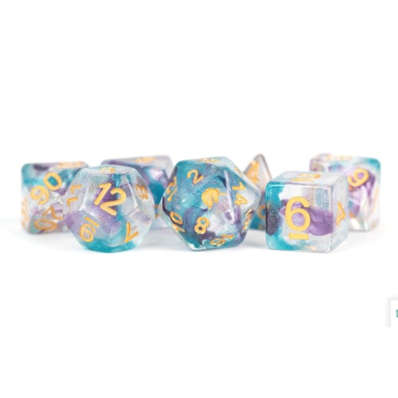 Metallic Dice Games Dice Dice - Unicorn Resin Polyhedral - Unicorn Fancy Fae (MDG)