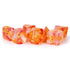 Metallic Dice Games Dice Dice - Unicorn Resin Polyhedrals - Mystic Embers