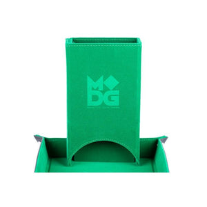 Metallic Dice Games Dice Folding Velvet Dice Tower - Green (MDG)