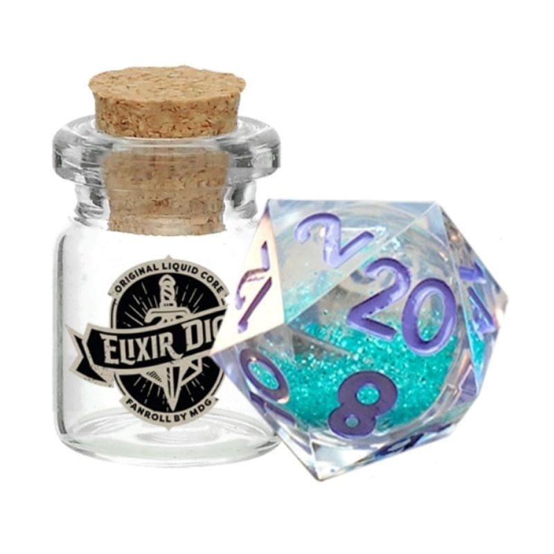 Metallic Dice Games Dice Individual d20 - Liquid Core - Disco Vibes (15/05/23 release)