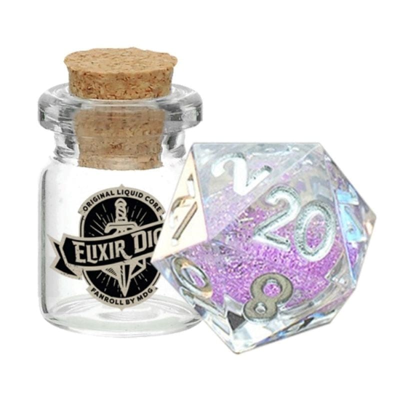 Metallic Dice Games Dice Individual d20 - Liquid Core - Sorcerous Swirl (15/05/23 release)