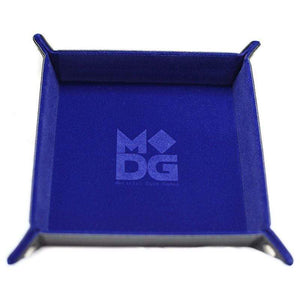 Metallic Dice Games Dice Velvet Dice Tray - Blue (MDG)