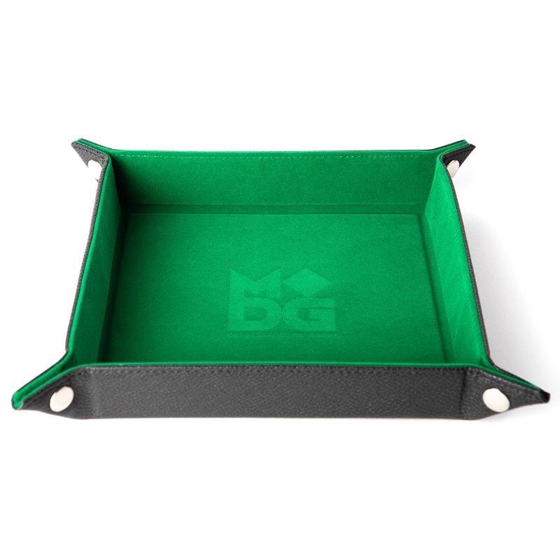Metallic Dice Games Dice Velvet Dice Tray - Green (MDG)