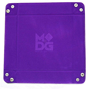 Metallic Dice Games Dice Velvet Dice Tray - Purple (MDG)