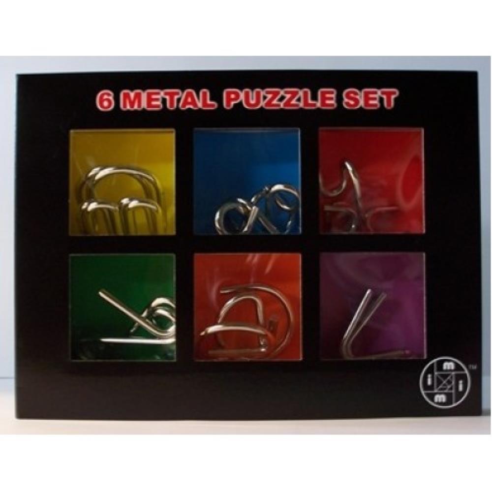 Mi Toys International Logic Puzzles 6 Metal Puzzles Set (Braintwister)