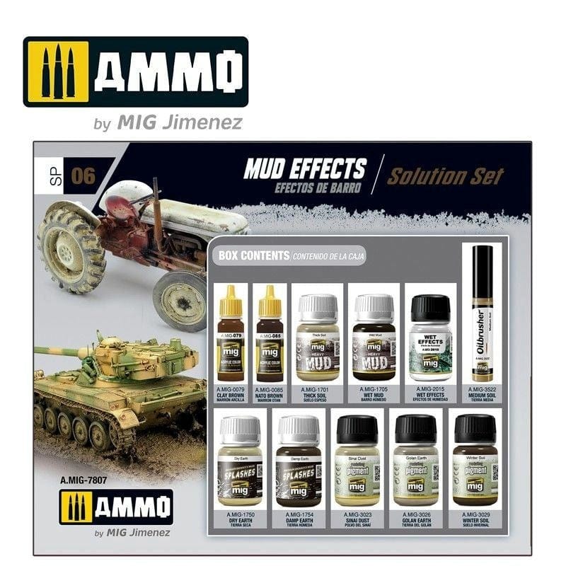 Mig Jimenez Hobby Ammo by MIG Super Pack Mud Effects