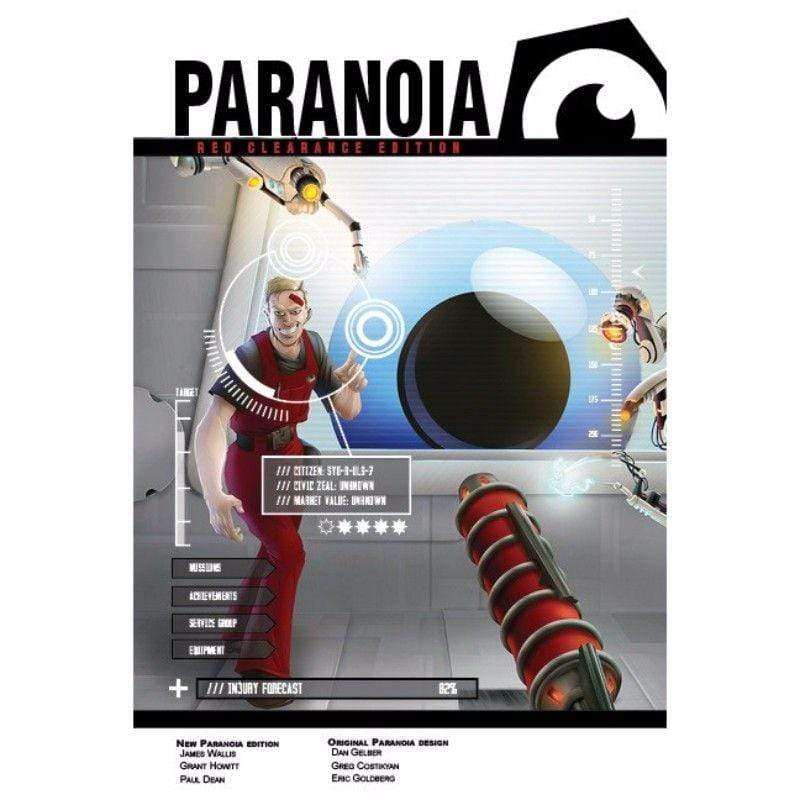 Mongoose Publishing Roleplaying Games Paranoia RPG - Red Clearance Edition Starter Set