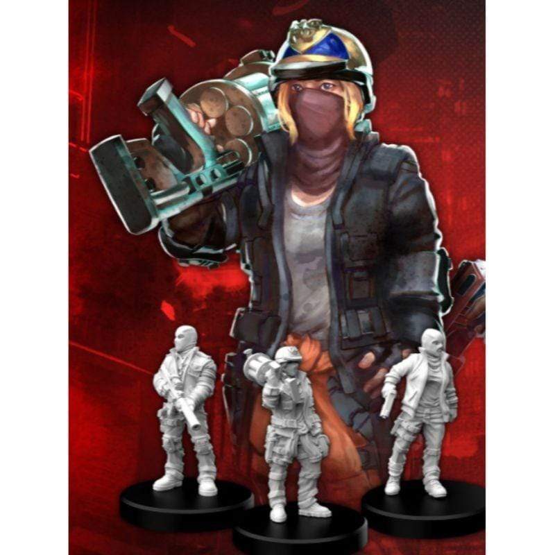 Monster Fight Club Miniatures Cyberpunk Red RPG: Combat Zoners - Heavies