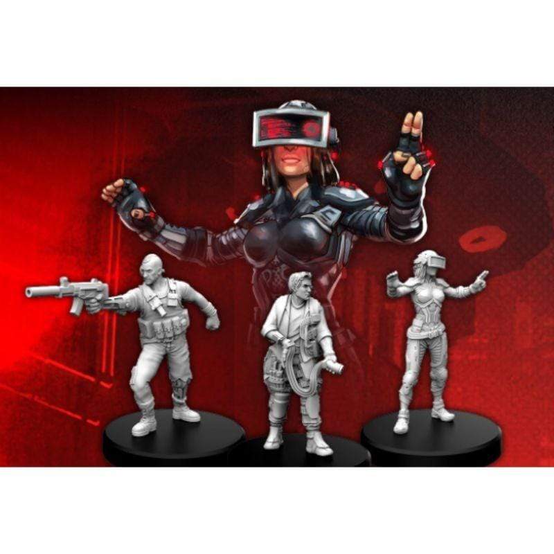 Monster Fight Club Miniatures Cyberpunk Red RPG: Edgerunners A - Solo, Tech, and Netrunner