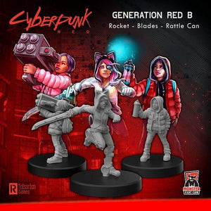 Monster Fight Club Miniatures Cyberpunk Red RPG - Generation Red B