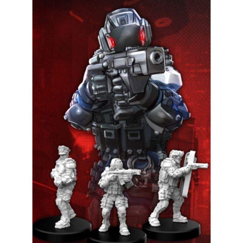 Monster Fight Club Miniatures Cyberpunk Red RPG: Lawmen - Command