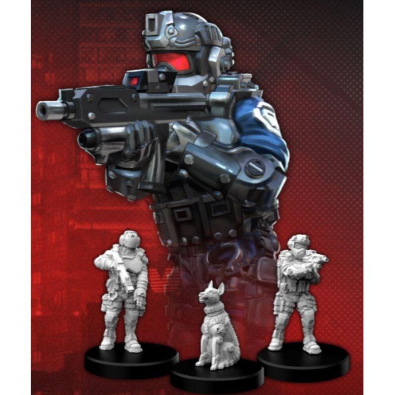 Monster Fight Club Miniatures Cyberpunk Red RPG: Lawmen - Enforcers