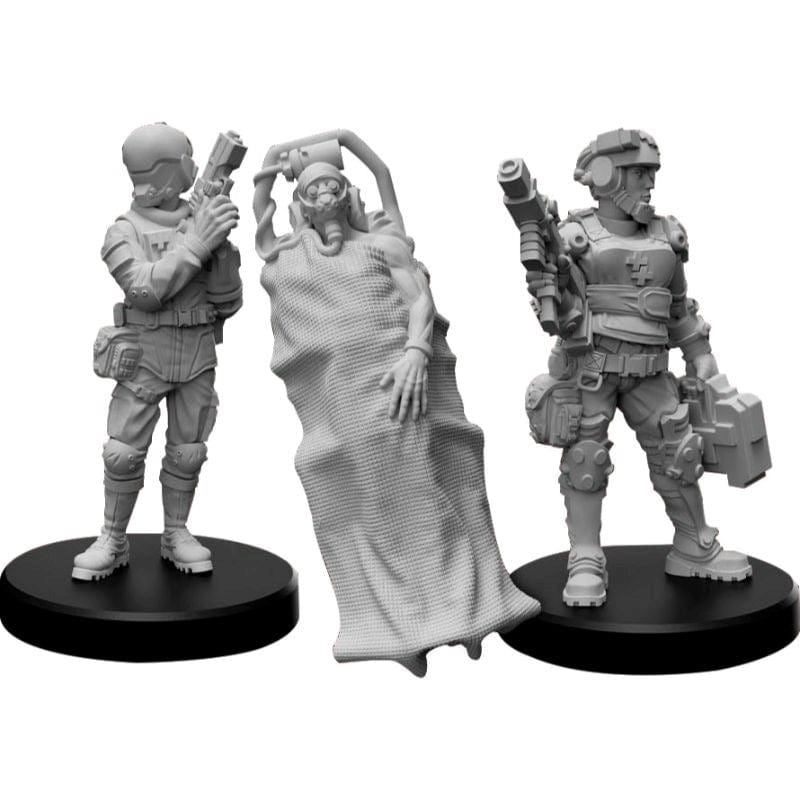 Monster Fight Club Miniatures Cyberpunk Red RPG Miniatures - Trauma Team C