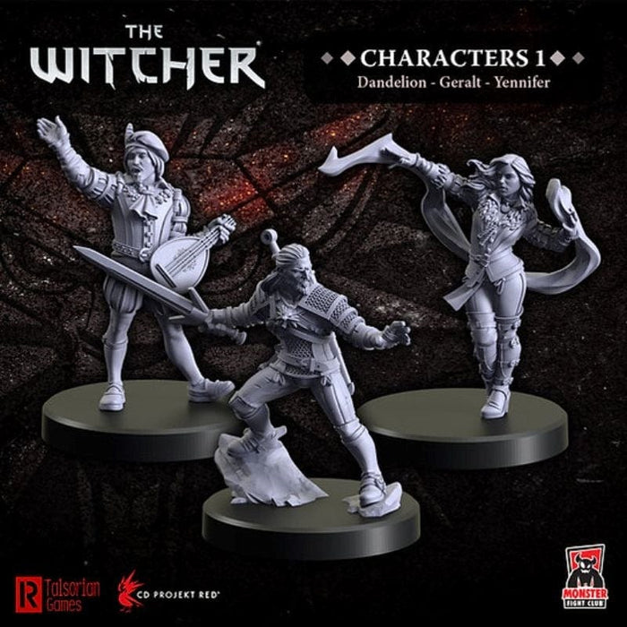 The Witcher Miniatures - Characters 1 - Geralt, Yennifer, Dandelion