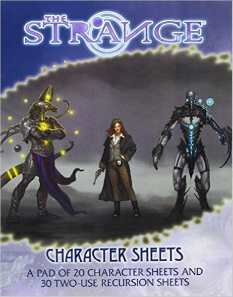 Monte Cook Games Roleplaying Games The Strange RPG - Character Sheets