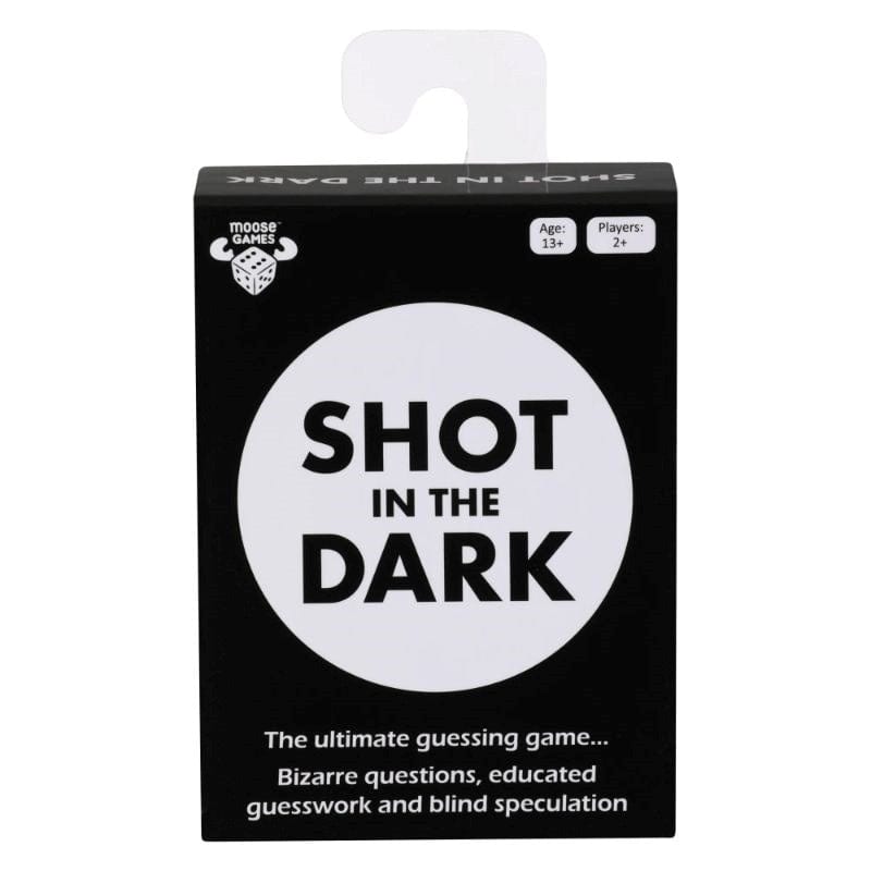 Moose Enterprises Board & Card Games Shot in the Dark - The Ultimate Unorthodox Quiz Game