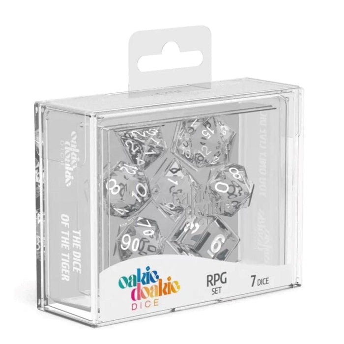 Oakie Doakie Dice RPG Set Translucent - Clear