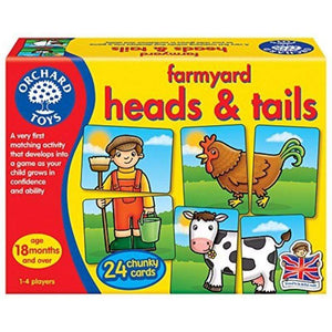 Orchard Toys Board & Card Games Farmyard Heads and Tails