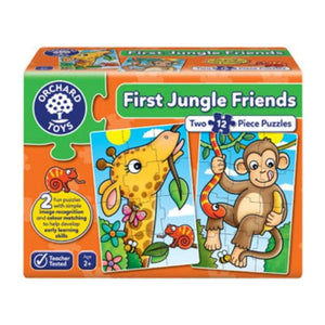 Orchard Toys Jigsaws First Jungle Friends 2x12pc (Orchard Toys)