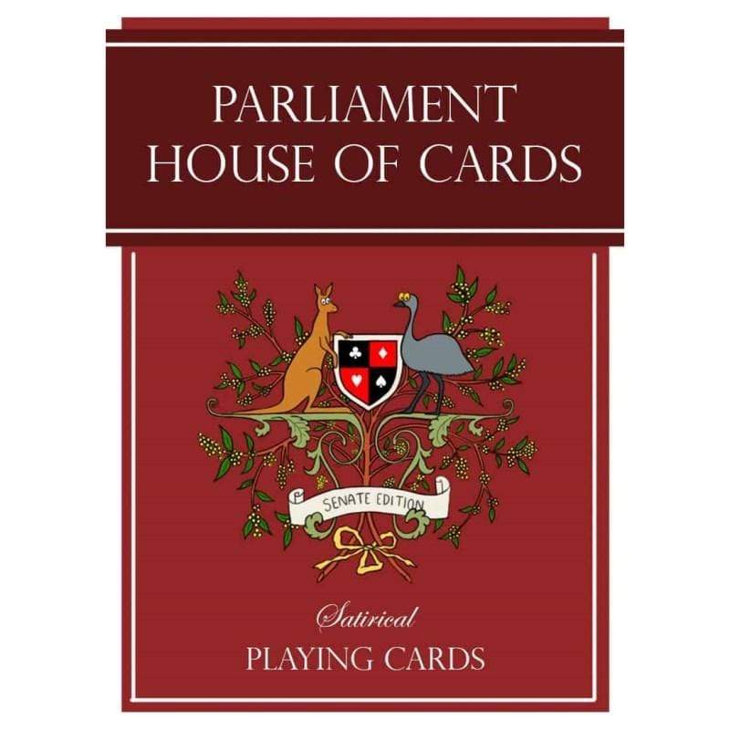 Parliament House of Cards Playing Cards Parliament House of Cards - Senate Edition (Red)